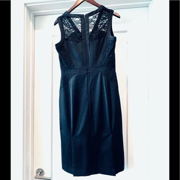 Knee-length LBD with Lace Panels - Picture 3 of 7